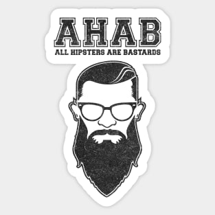 ALL HIPSTERS ARE BASTARDS - Funny (A.C.A.B) Parody Sticker